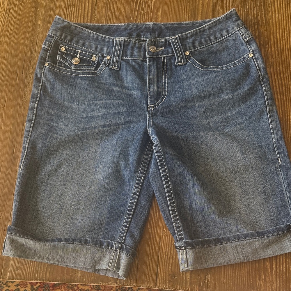 INC International Concepts Blue Jean Shorts